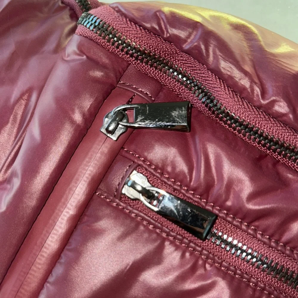 Caraa Maroon Belt Bag with Zippered Pockets - Picture 11 of 12